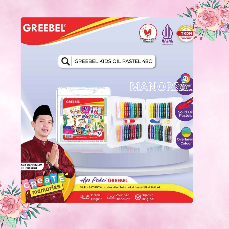 

Crayon Greebel isi 48 warna