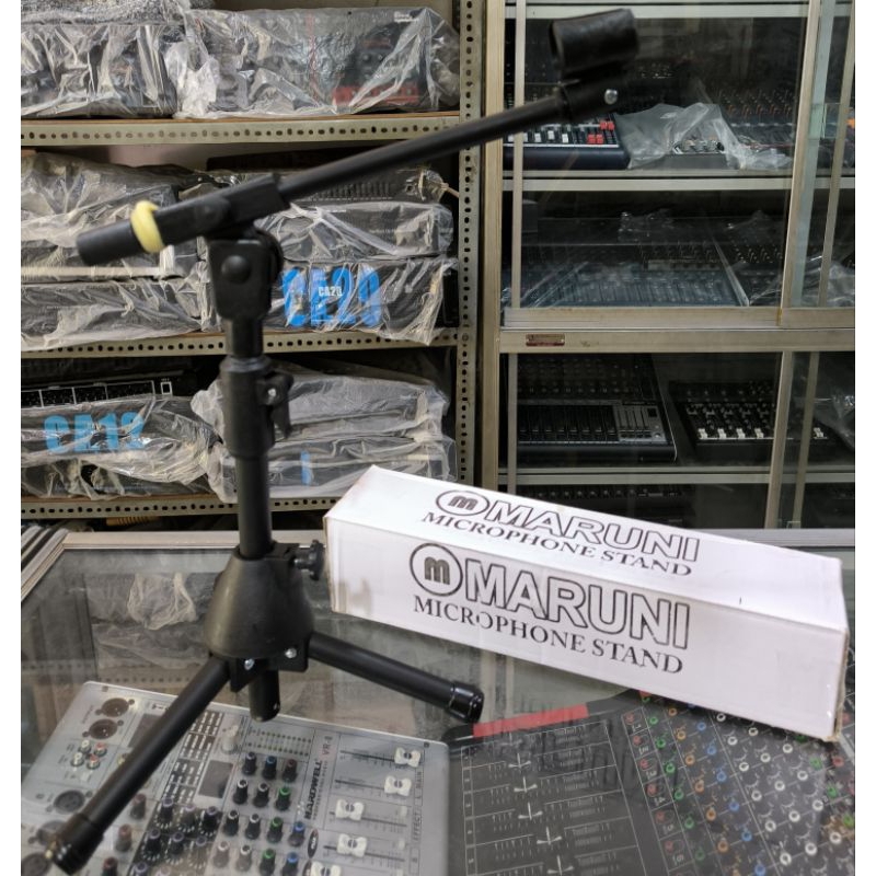 Stand mic panjang maruni + catok mic