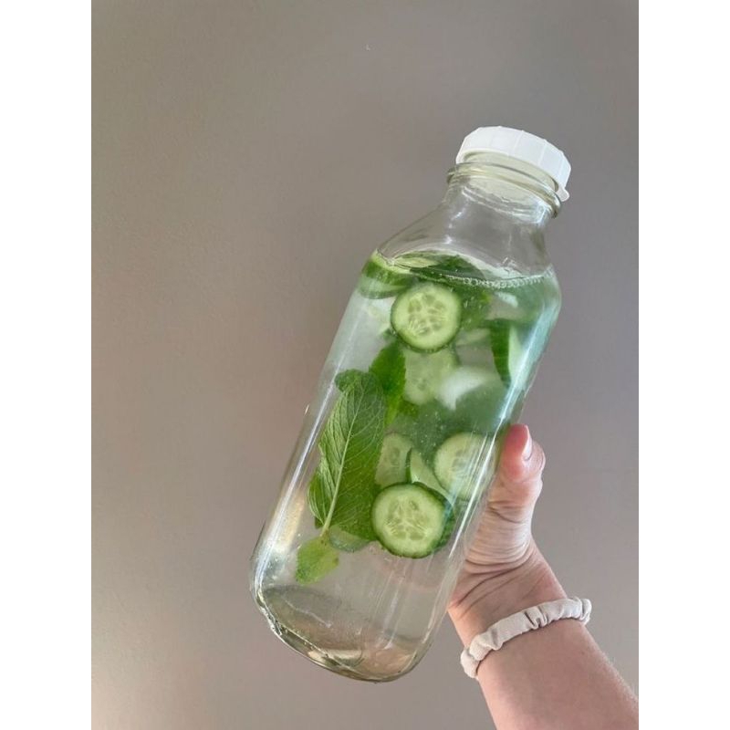 

infused water - timun dan mint