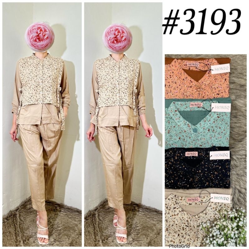 SETELAN MONIQ MOTIF TERBARU MOTIFBUNGA