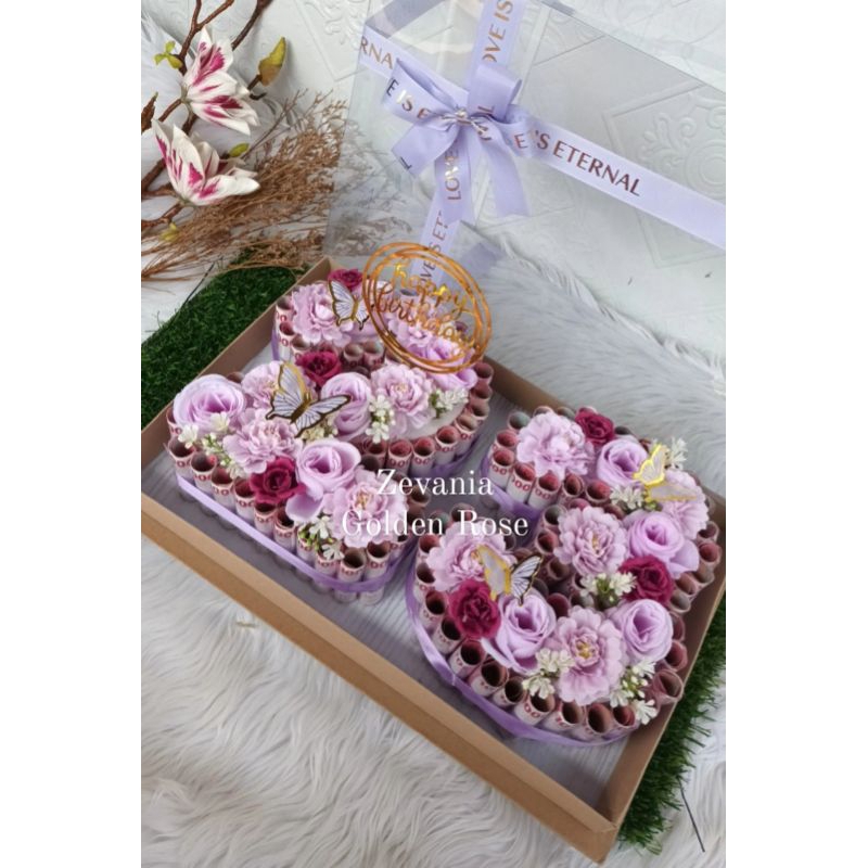 Money Cake Angka gift ultah/anniversary kosongan size besar