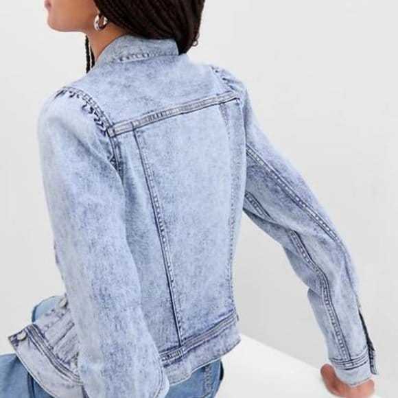 KLP Jacket Gap Puff Sleeve Denim