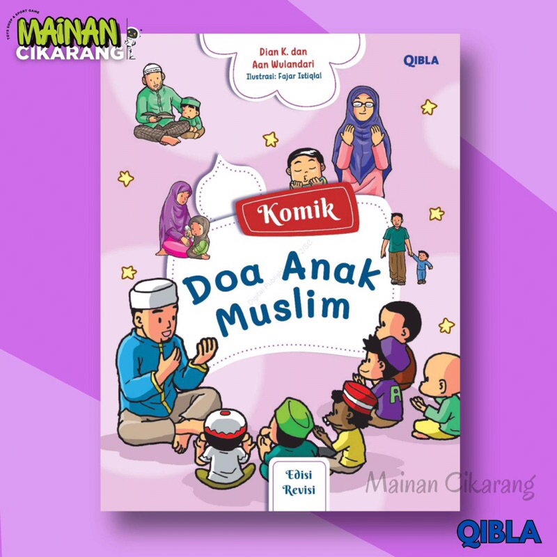 Buku komik Anak Islam - Doa Anak Muslim By QIBLA - Gramedia - Mainan Cikarang