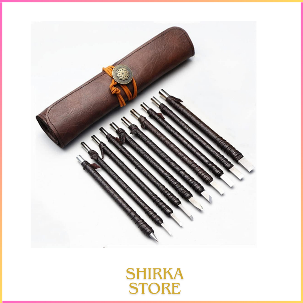 

SS-Pisau Ukir Seni Pahat Carving Tool Tungsten Steel 10 PCS