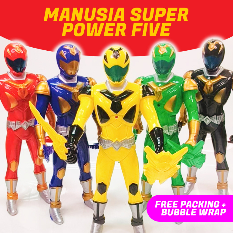 Mainan Manusia Super Ranger Super Hero JUMBO 45CM/Mainan Anak Laki-Laki Robot Manusia Super Besar