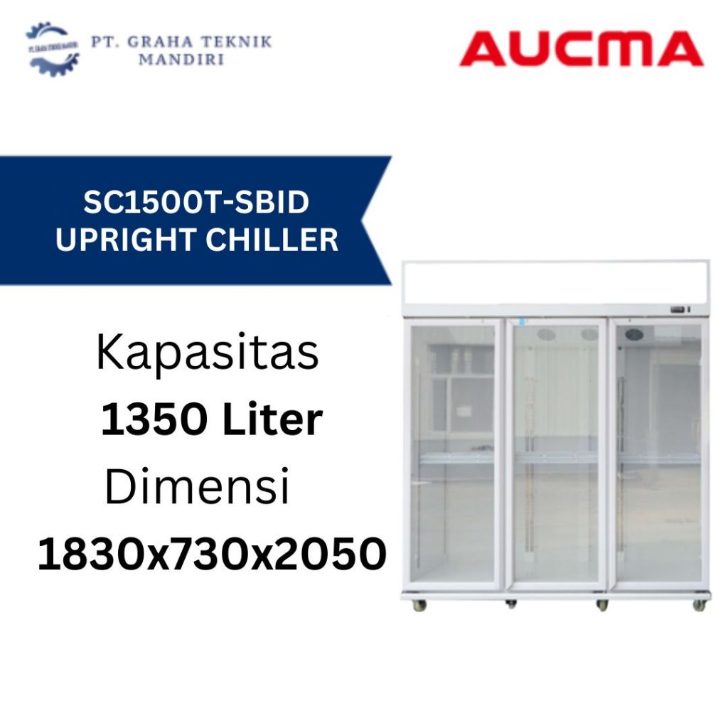 Upright Chiller Aucma SC1500T-SBID