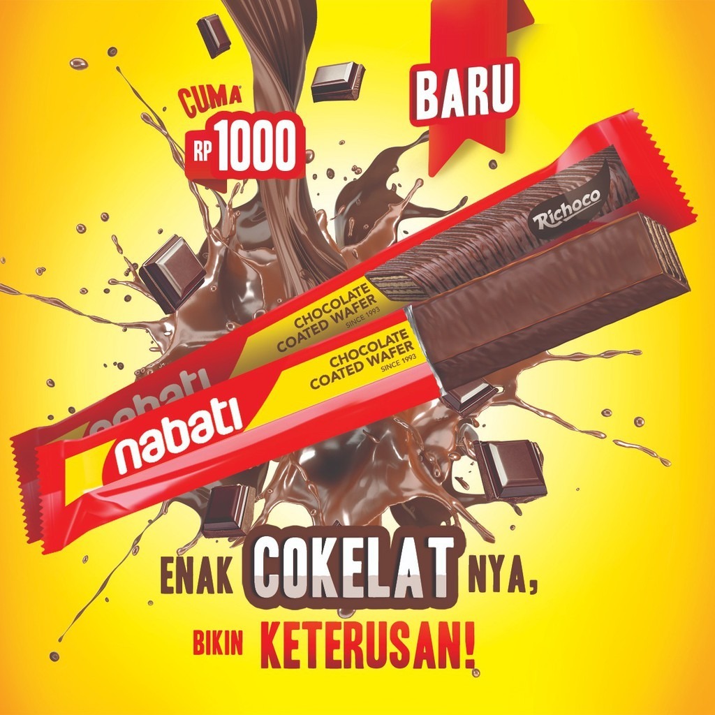 

ECER Nabati WRAPZRCO Chocolate Coated Wafer 16gr - 1 Pcs