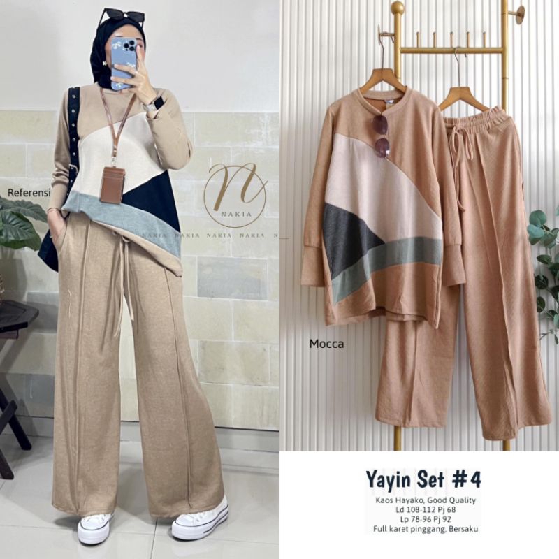 Yayin #4 Set Import | Setelan Wanita | | Set Kulot | | Set Kaos |