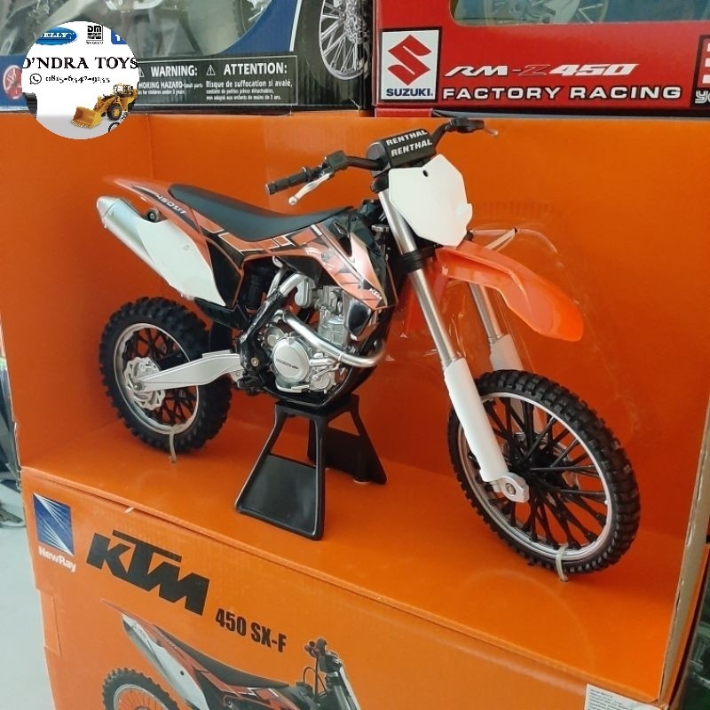 Diecast Miniatur Motor Trail Cross KTM 450 SX-F Replika Motor Sport