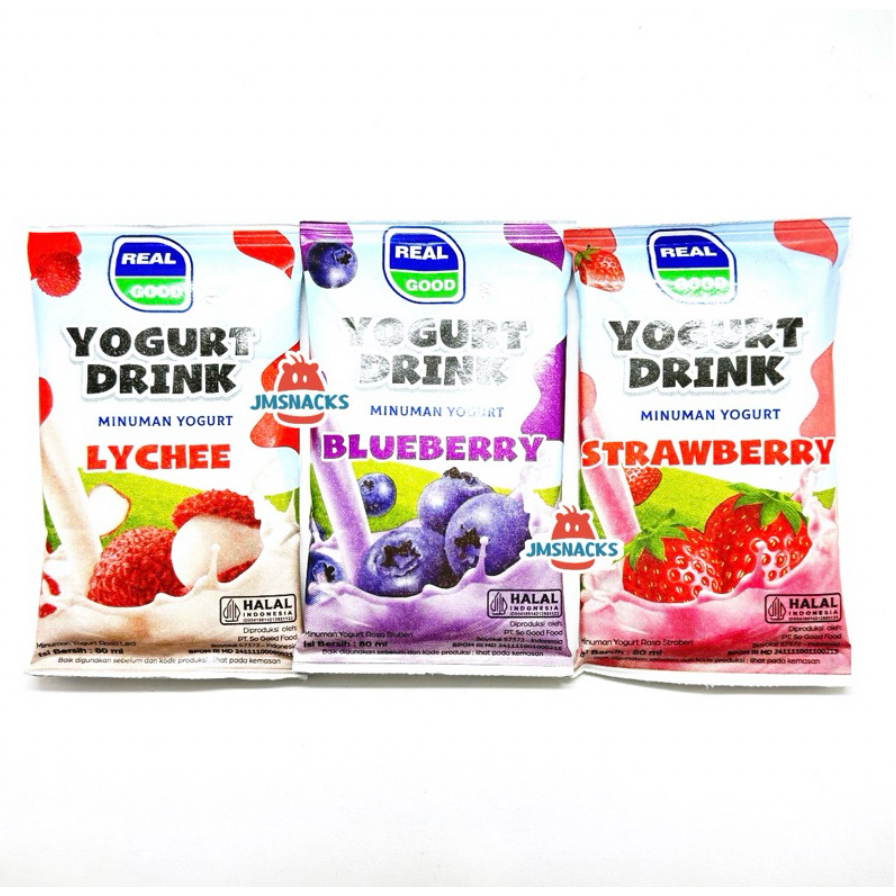 

[GROSIR!!] Real Good YOGHURT 80ml 1 DUS isi 40pcs - susu grosir yogurt nikmat enak termurah diskon