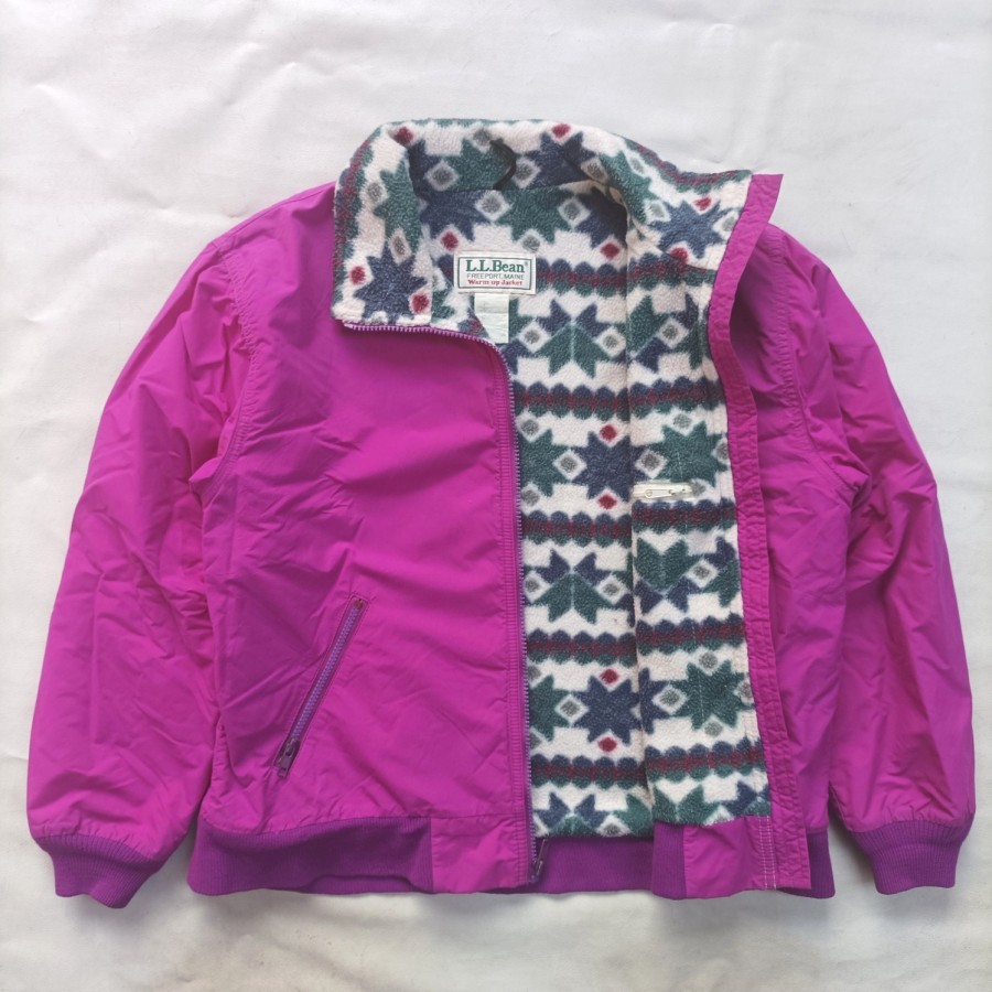 jaket vintage 90s LL bean bomber warm up jacket boxy filson llbean