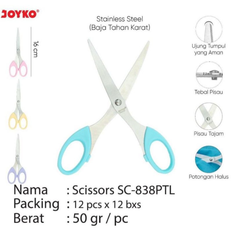 

Gunting/Scissors Joyko SC-838PTL
