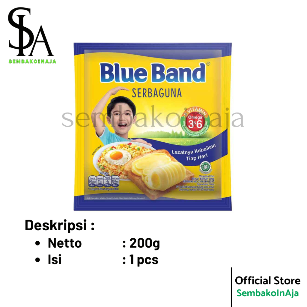 

[ BLUEBAND ] Margarin Serbaguna 200gr