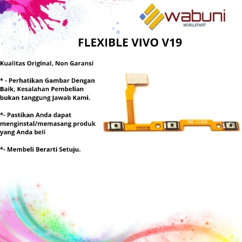 WABUNIMOBILEPART FLEXIBLE VIVO V19 ON/OFF+VOLUME / FLEX ON/OFF+VOLUME VIVO V19