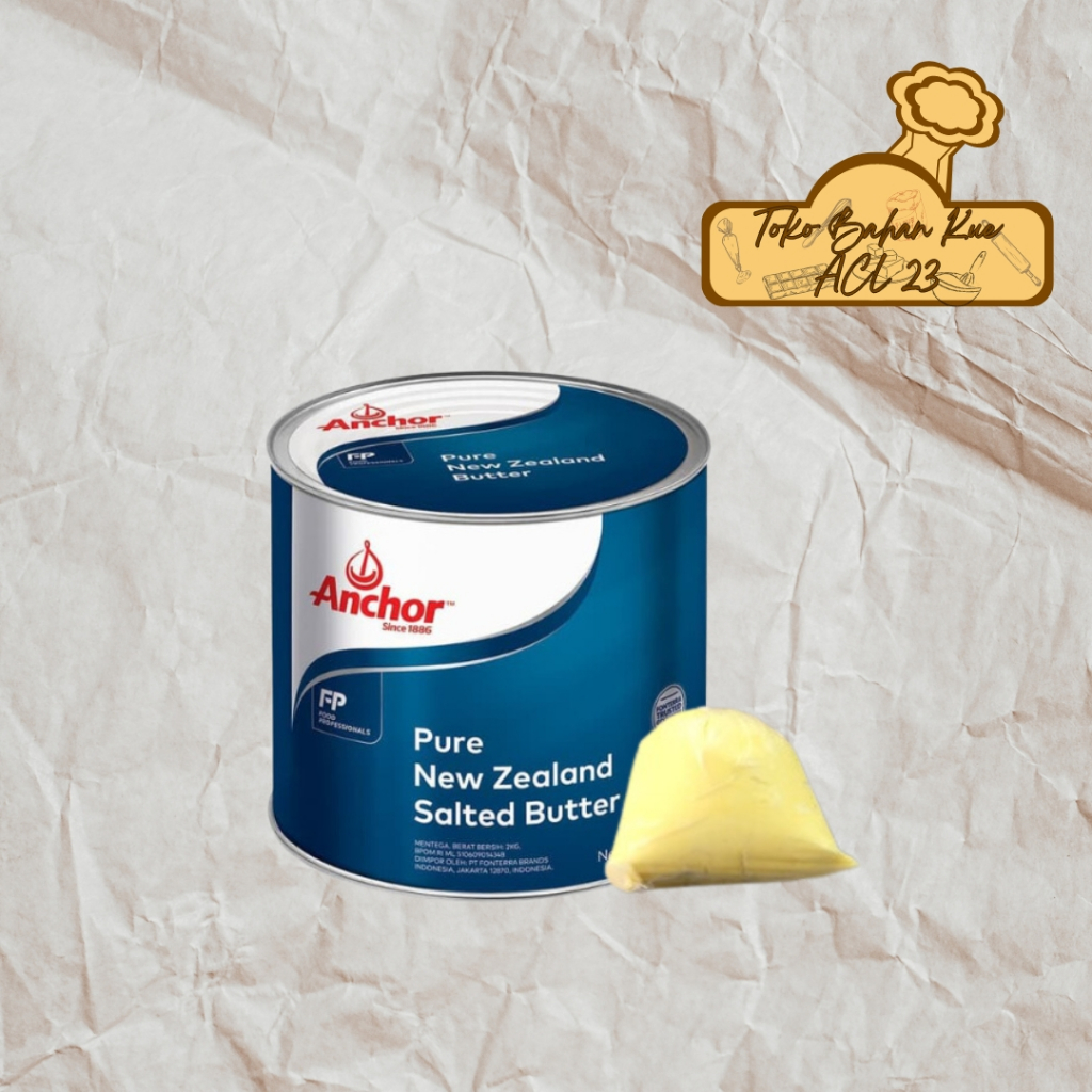 

Butter Anchor/Salted Butter/Pure New Zealand Salted Butter/Lembutter Repack 500gr 250gr 100gr