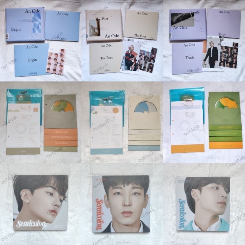 [CLEARANCE SALE ALBUM ONLY] SEVENTEEN ALBUM 17 CARAT / AN ODE / HENGGARAE / SEMICOLON / HITORIJANAI 