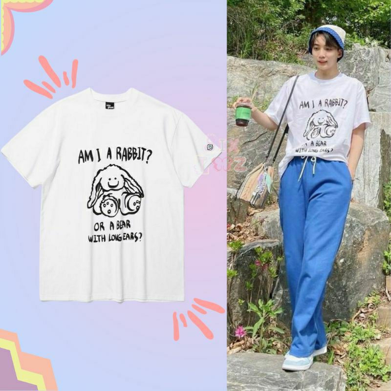Jeonghan Seventeen am i a rabbit or a bear Shirt kaos svt korean tshirt