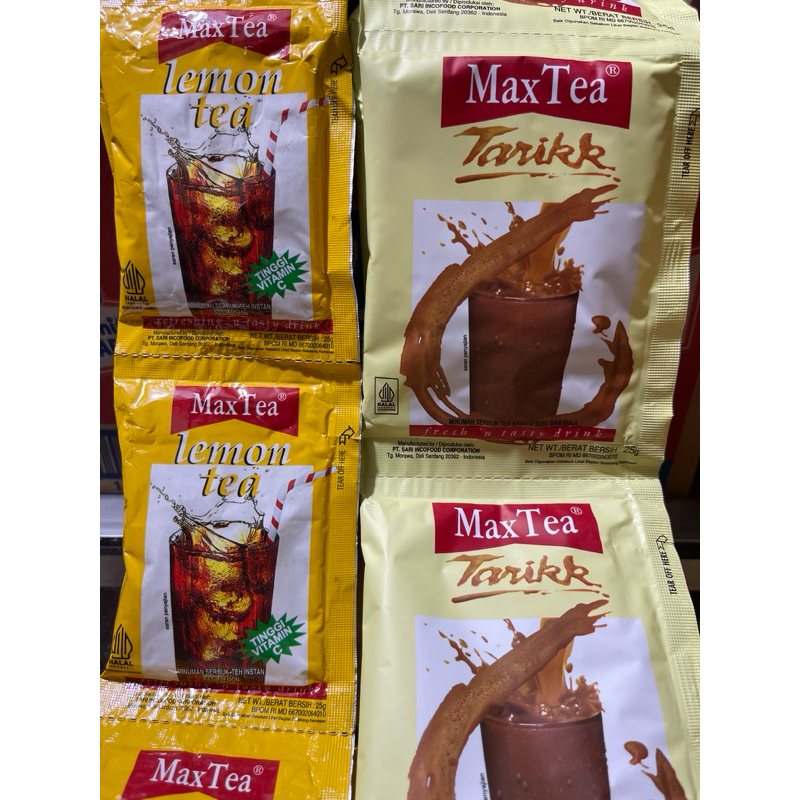 

MAXTEA TARIK/LEMON TEA RENCENG ( ISI 10 SACHET )