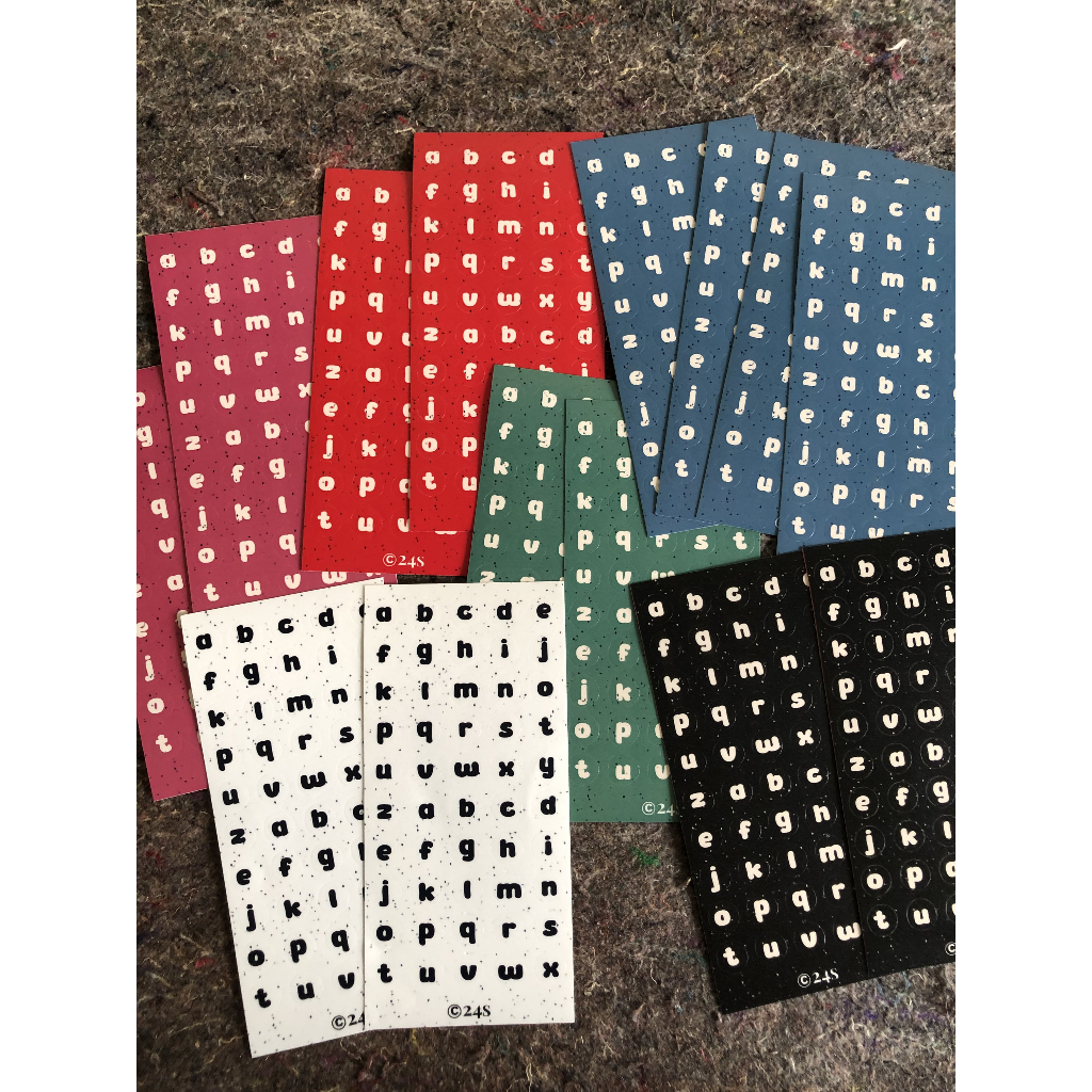 

[Journal Sticker] Sparkle Alphabet by 24Seasons
