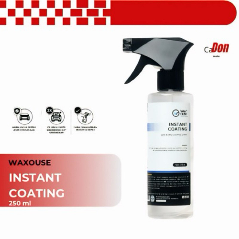 WAXOUSE INSTANT COATING 250ml pengkilap semi nano coating