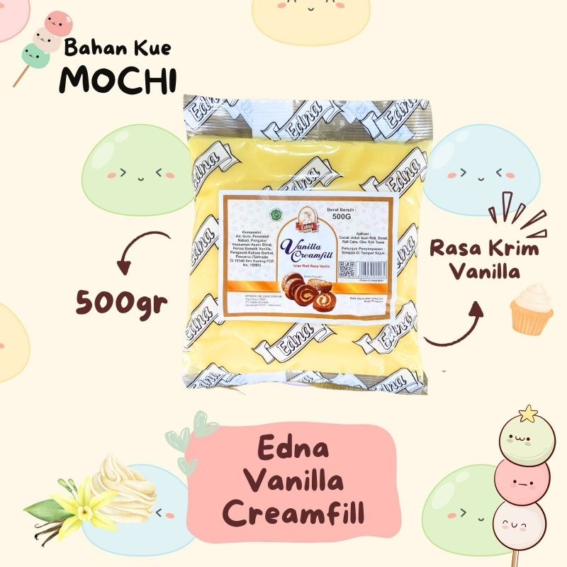 

Creamfil Vanilla Edna 500gr / Isian Roti / Selai Roti