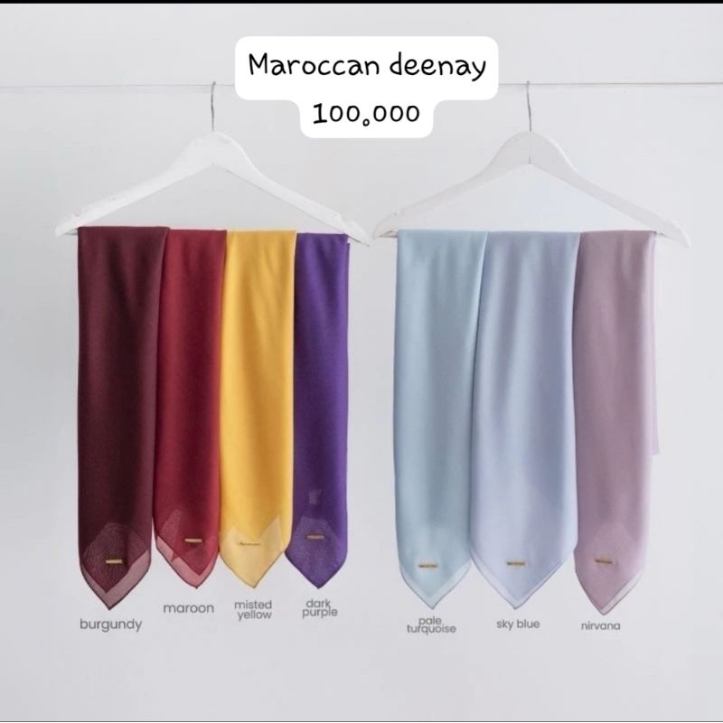 Hijab Segi Empat Deenay Maroccan Original