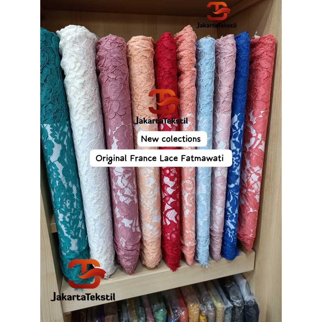 [ 10002 ] Brukat Prancis / France Lace Original Katun Fatmawati Corneli