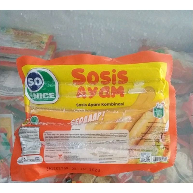 

Sosis Ayam Enak So Nice 375 gram sehat