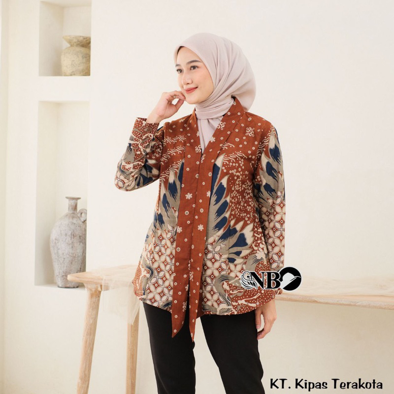 Blouse Batik Wanita Batik wanita modern Atasan Batik Wanita model kutubaru Terbaru