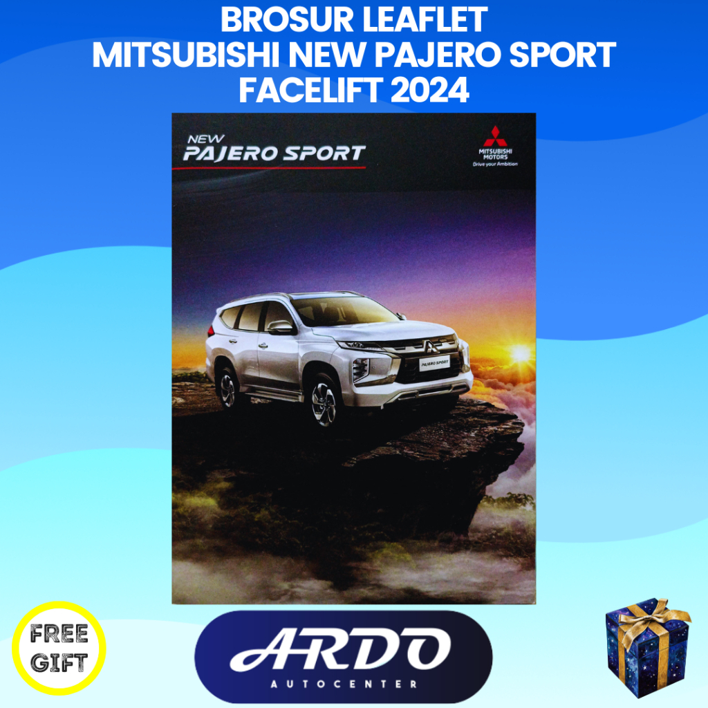 Brosur katalog mobil Mitsubishi New Pajero Sport Facelift 2024 leaflet