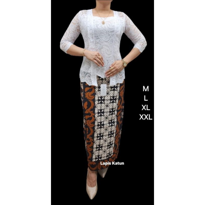 set blus dan Rok khusus hitam putih. rok bahan katun lapis katun