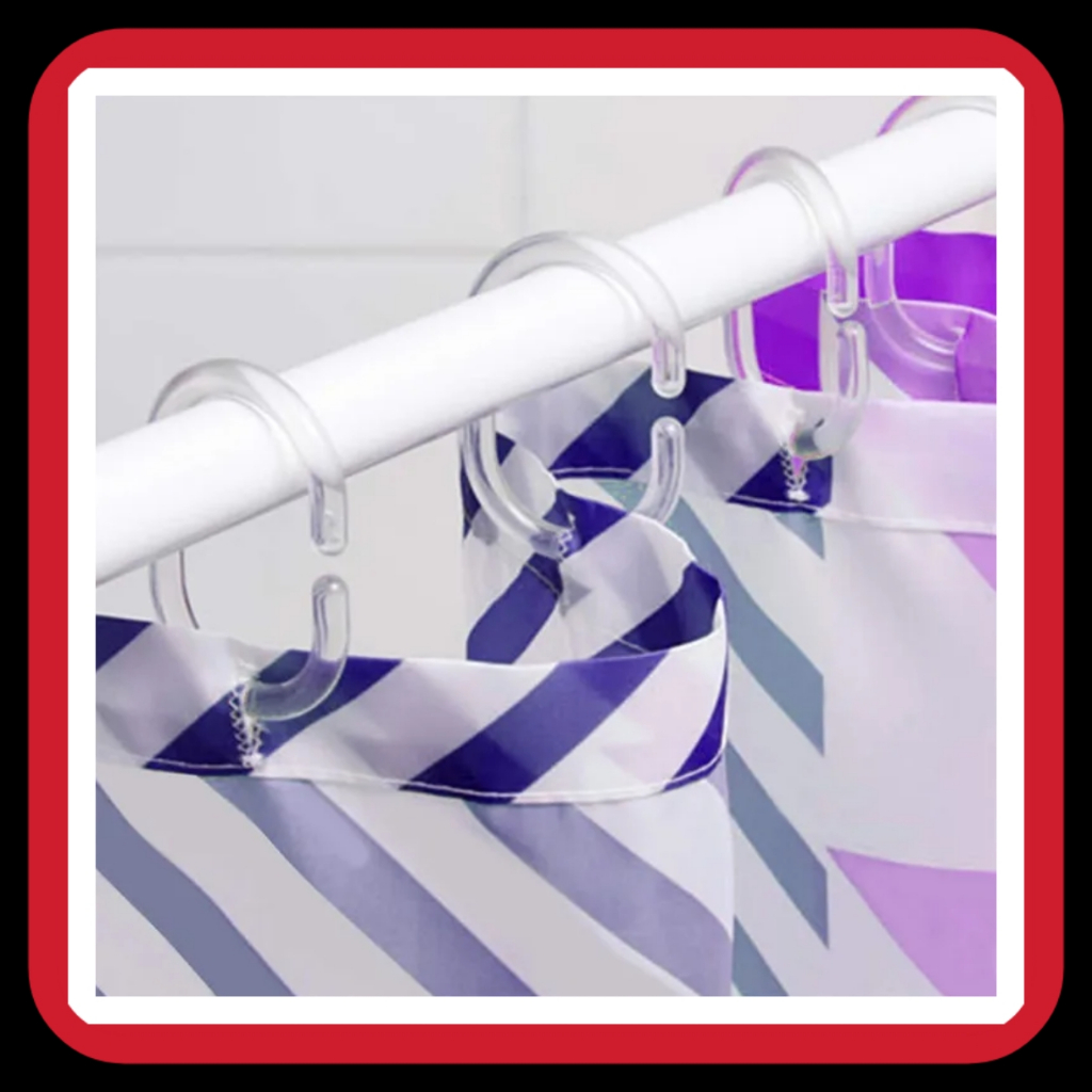 Ring Shower Curtain Tirai Kamar Mandi / Ring Hordeng Shower Kualitas Bagus Bahan Plastik