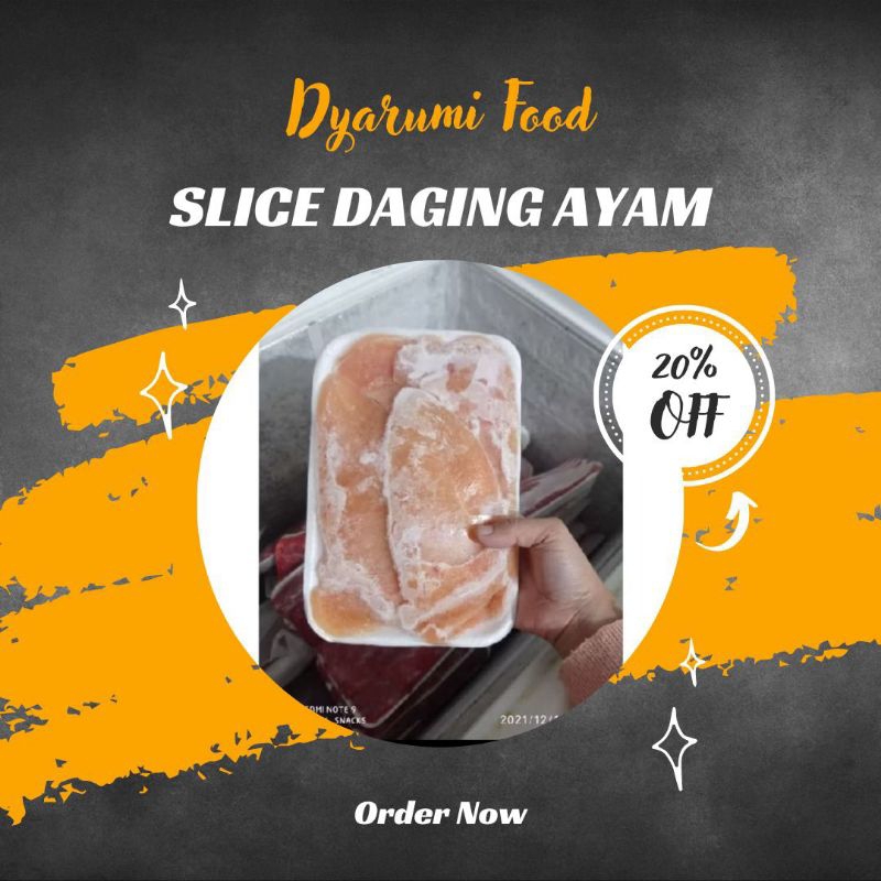 

SLICE daging ayam 500gram