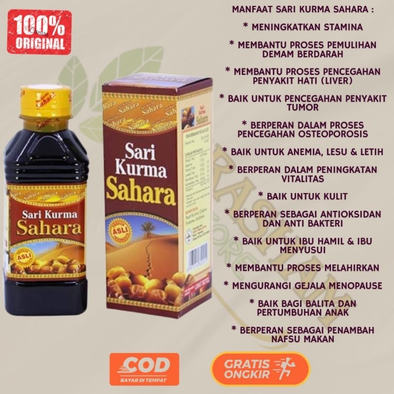 

Sari Kurma SAHARA Madu Sakura 330 ML Asli Bagus Untuk Segala Penyakit Kurma Original