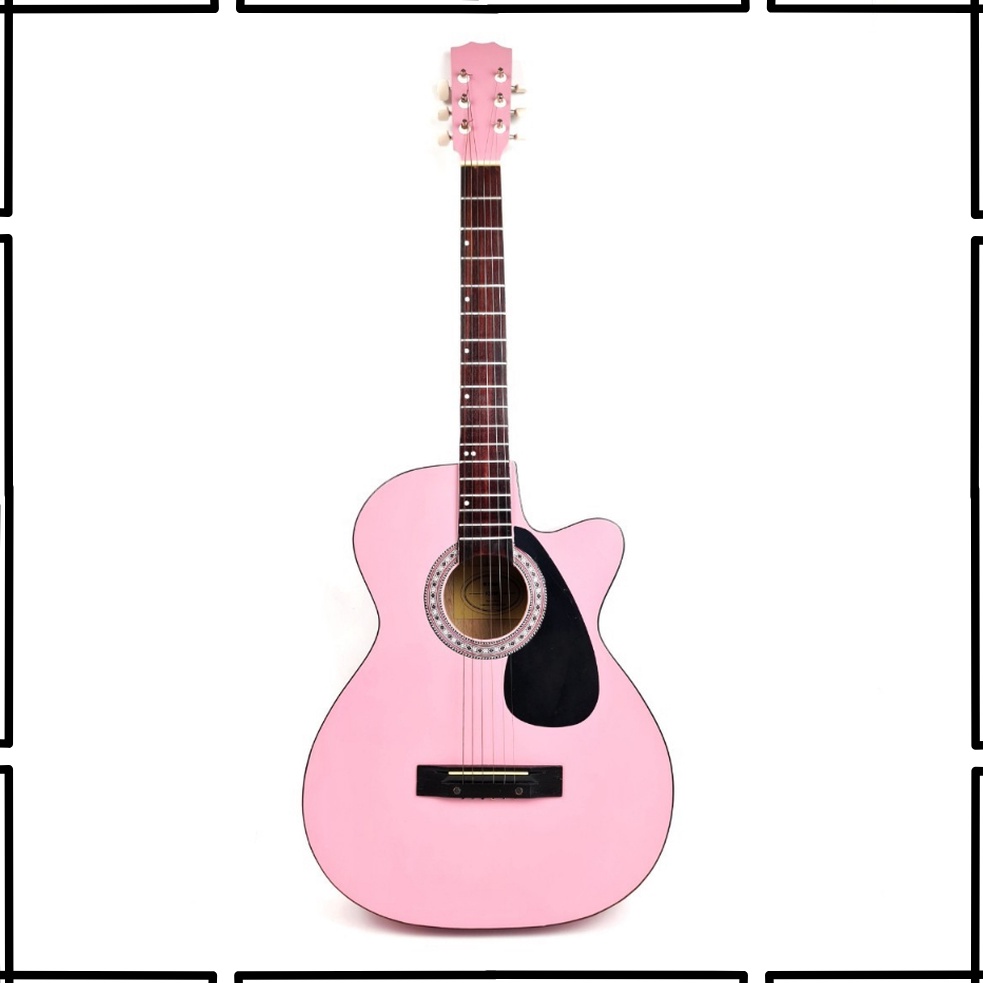 EXCLUSIVE Gitar Akustik Warna Pink Murah Jakarta