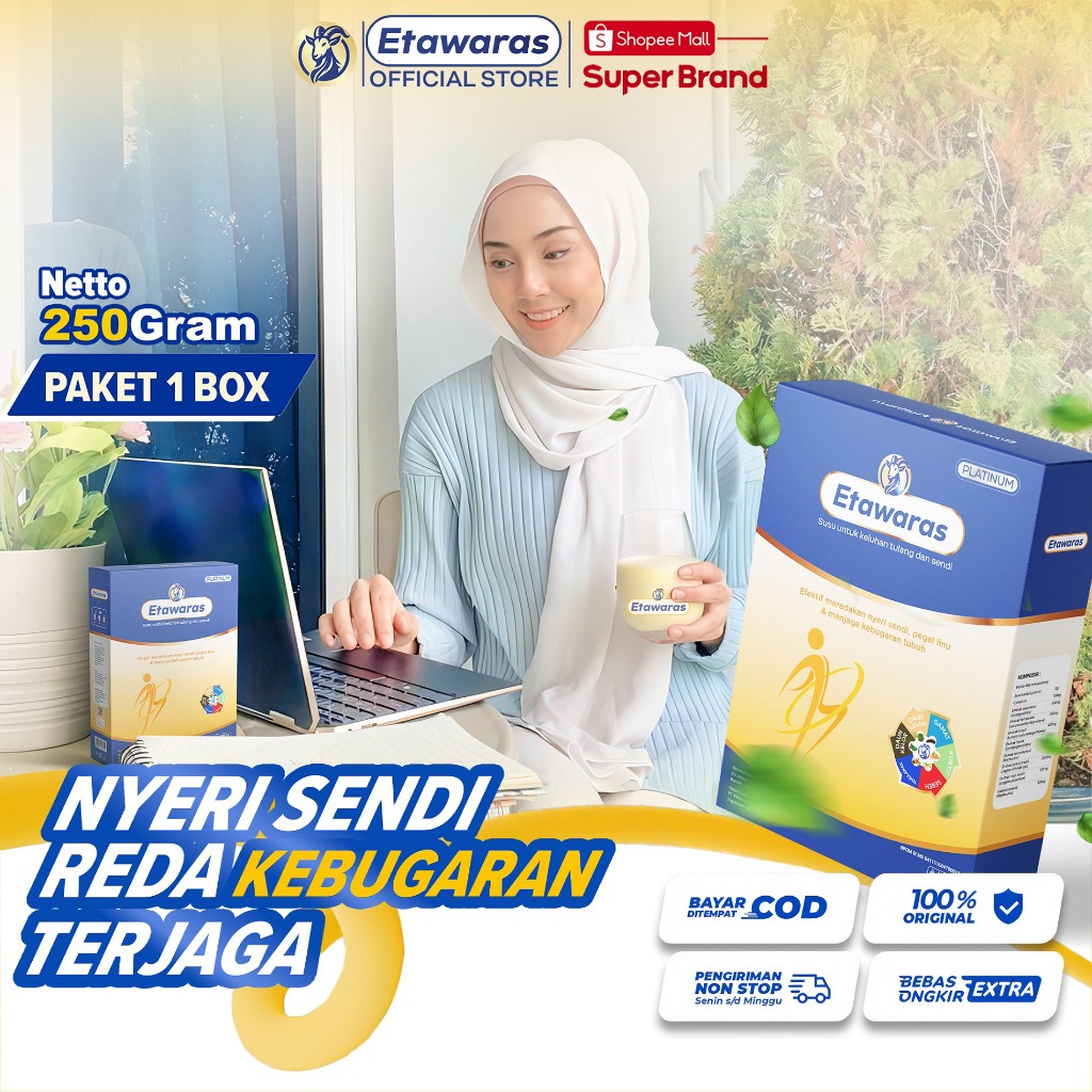

Susu Kambing Etawaras Platinum Susu Tinggi Kalsium Untuk Kesehatan Tulang dan Sendi Susu Etawa Plus