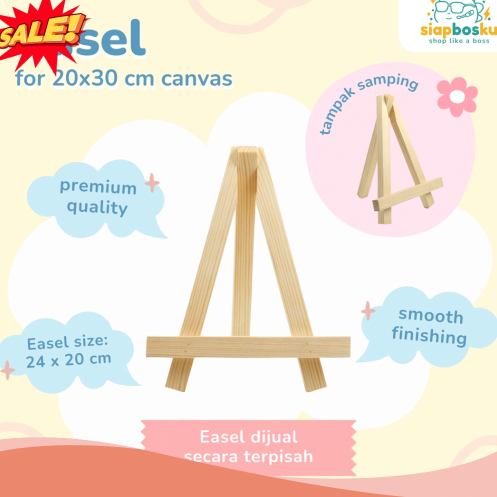 

KUALITAS TAK TERKLAHKAN STANDING EASEL 24x2 CM UNTUK KANVAS LUKIS PAINT BY NUMBER PENYANGGA LUKISAN PAINTING