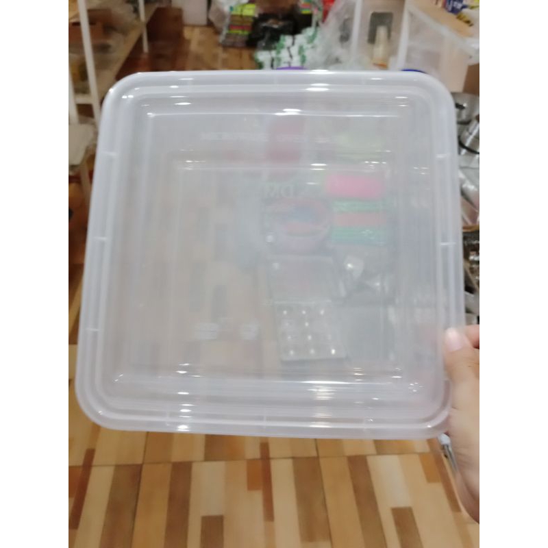 THINWALL PERSEGI BESAR 3600 ML/THINWALL SQUARE/KOTAK KUE