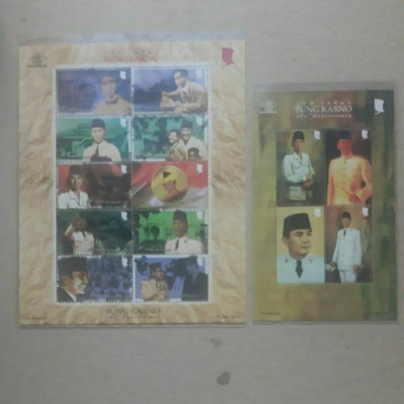 

Perangko prangko Cinderella Pos Indonesia 100 tahun Soekarno