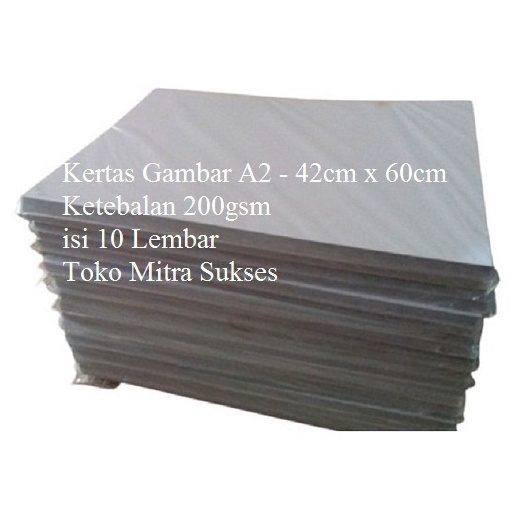 

voTerlaris Kertas Gambar 2gsm A2 42cm x 6cm isi 1 Lembar J99