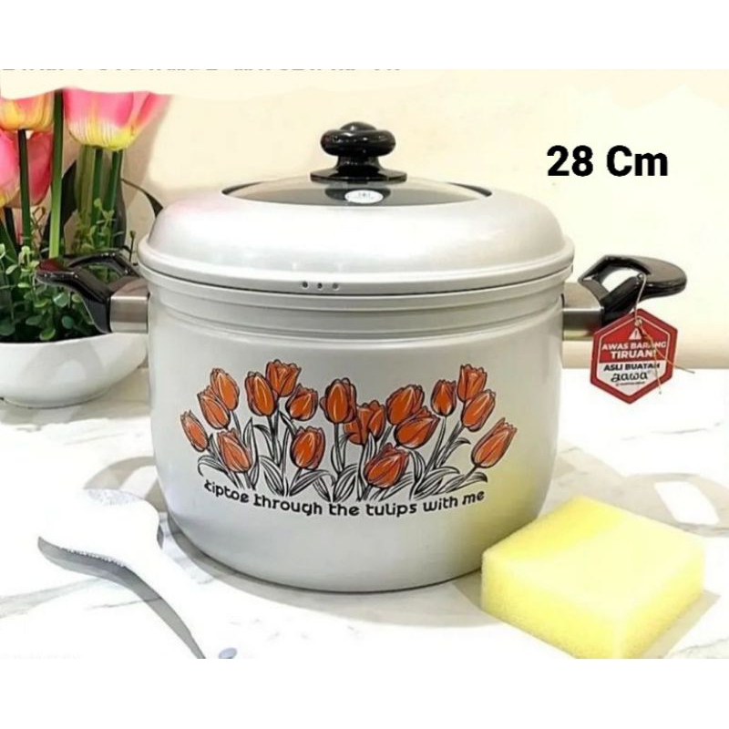 Panci Kukus Jawa Maspion Pancaguna Kapasitas Ukuran 28 Cm