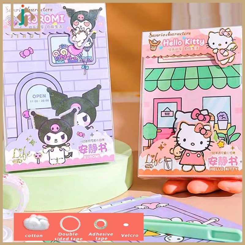 

JIHUI Tidak Perlu Memotong Quiet Book Buku Sticker Lucu Jumbo Bubble 3D Sticker Busy Book Melody