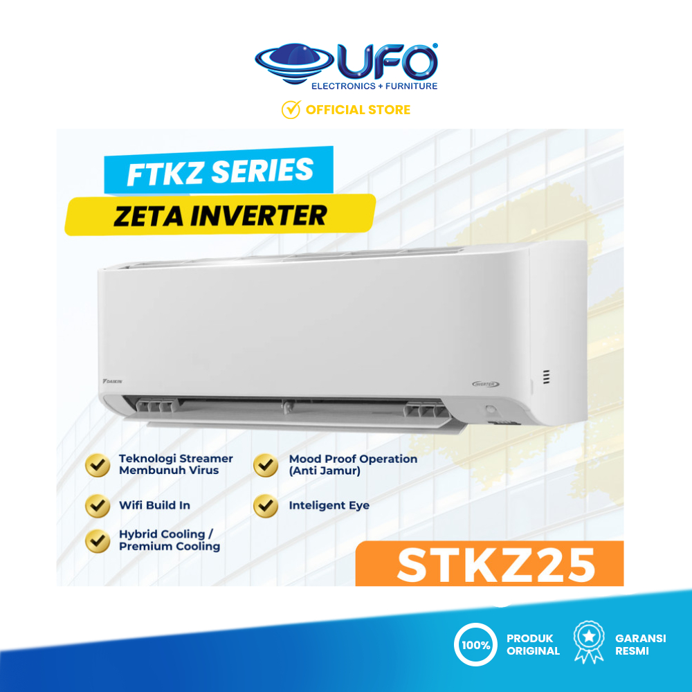 AC DAIKIN ZETA INVERTER 1 PK STKZ25
