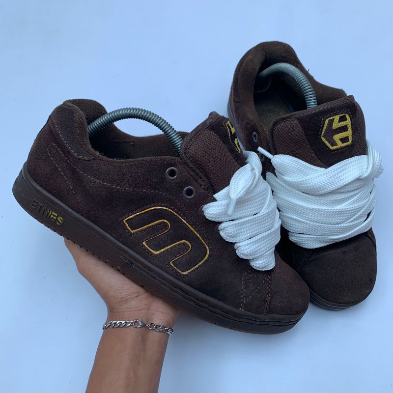 etnies fat shoes brown y2k