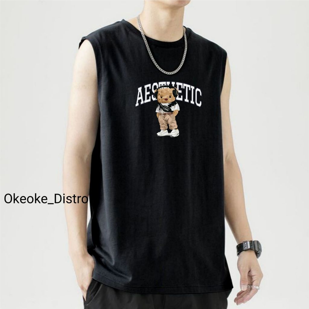 Baju Kaos Singlet Dalam Pria Lenkbong Pria Dewasa / Tanktop Cowok size Jumbo