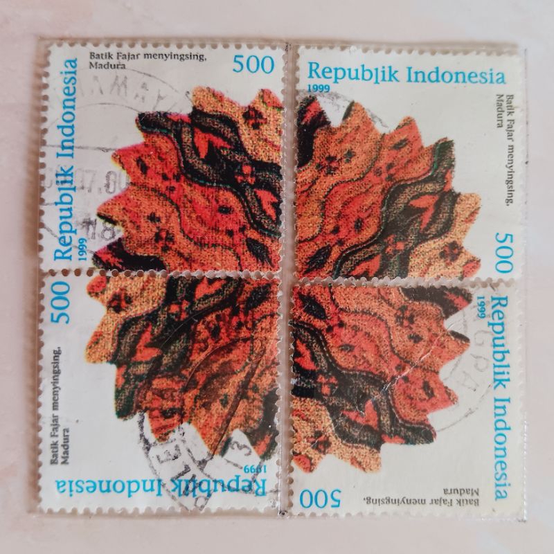 

(AB) Perangko Indonesia 1999 Batik Indonesia- Madura Set 4 pcs Used