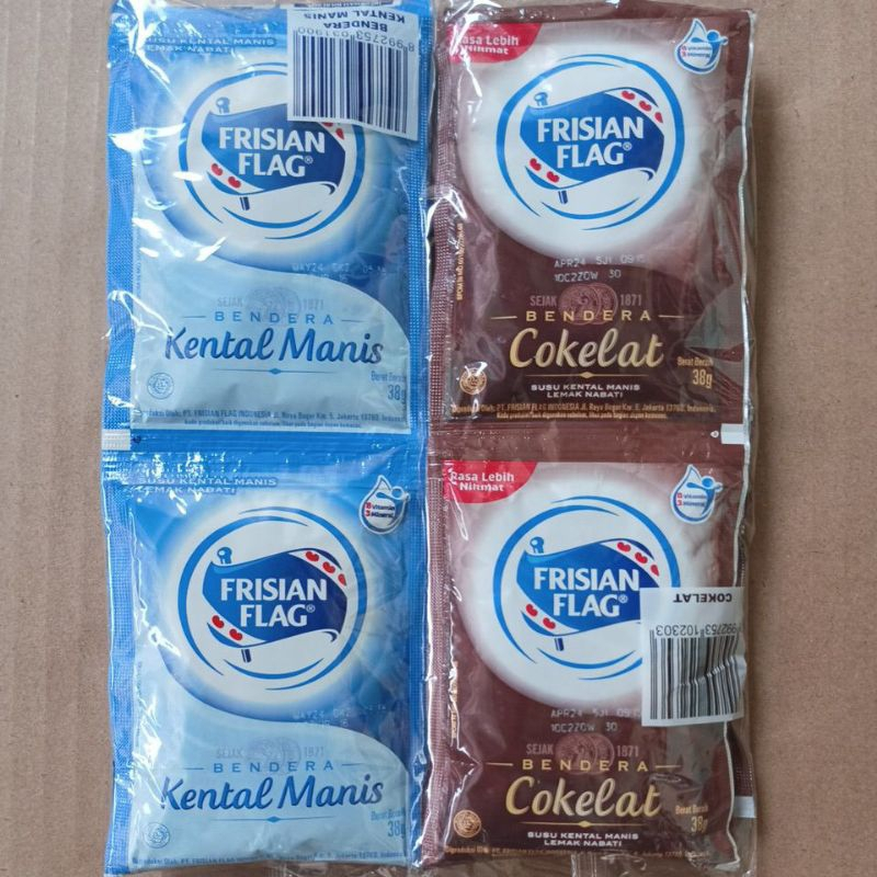 

susu kental manis frisian flag vanilla isi 6 - susu kental manis putih bendera
