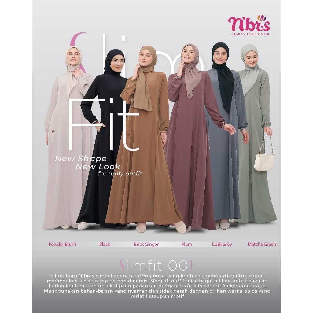 #Dress #Gamis #Fashion Wanita #Gamis Lite 008 #Slimfit 001 #Nibras Lite