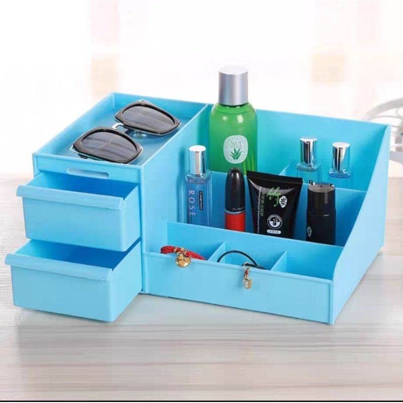 rak kosmetik 2laci sangat multifungsi ya beb...bikin meja rias tampak tertata dan rapi, gak makan te