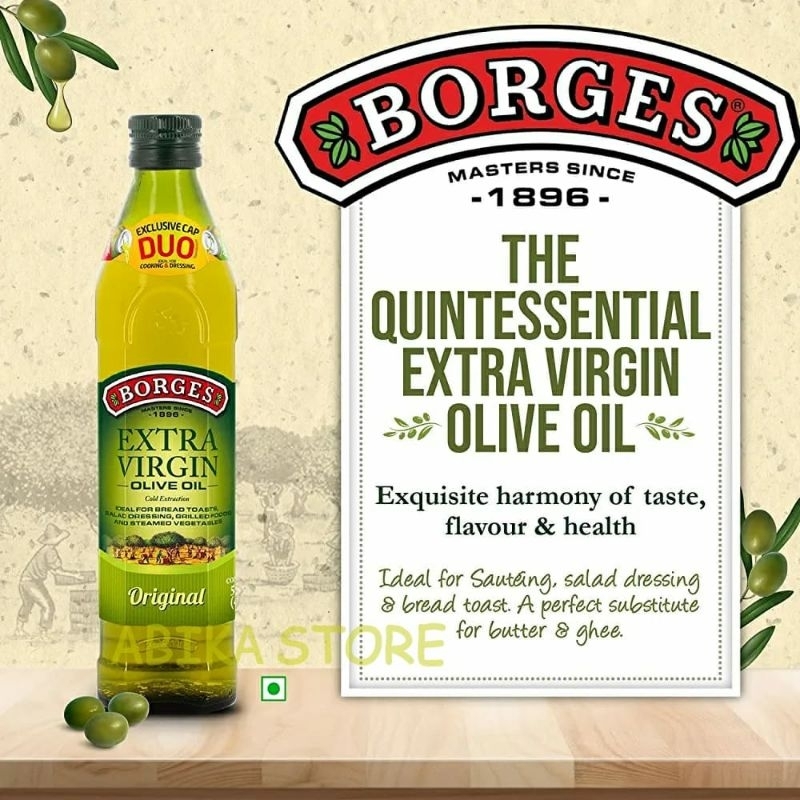 

BORGES ORIGINAL IMPORT SPANYOL MINYAK ZAITUN EXTRA VIRGIN OLIVE OIL 500ML